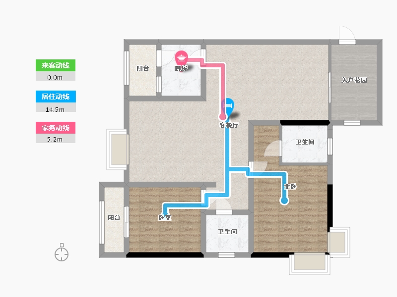 四川省-成都市-长城锦苑-70.00-户型库-动静线