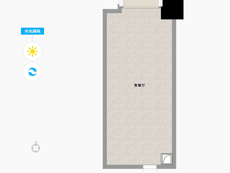 陕西省-西安市-华润万象城-一期-39.50-户型库-采光通风