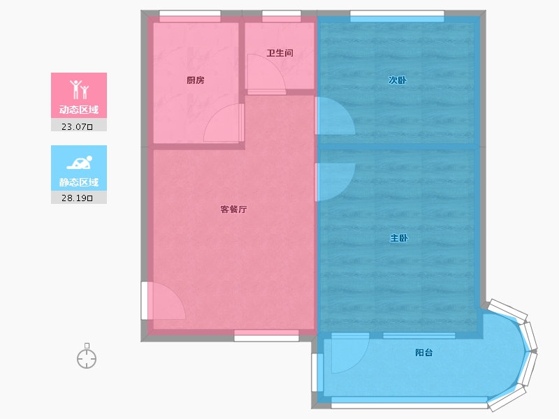 山东省-潍坊市-颐园小区-58.00-户型库-动静分区