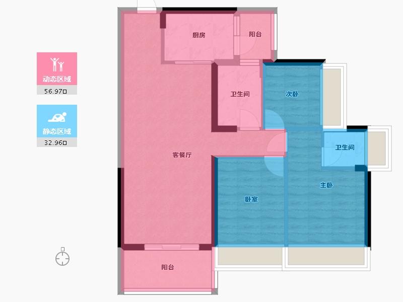 广东省-肇庆市-合富·双城时代-82.14-户型库-动静分区