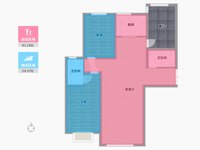 青海省-海东市-森鑫·国际花园-102.00-户型库-动静分区