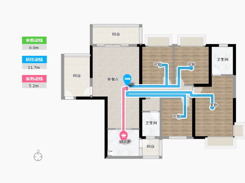 广西壮族自治区-南宁市-民族-125.00-户型库-动静线