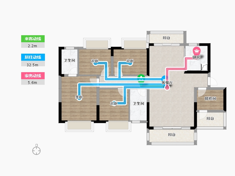 广西壮族自治区-梧州市-碧桂园-123.00-户型库-动静线