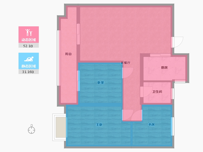 河北省-沧州市-紫云台-74.00-户型库-动静分区