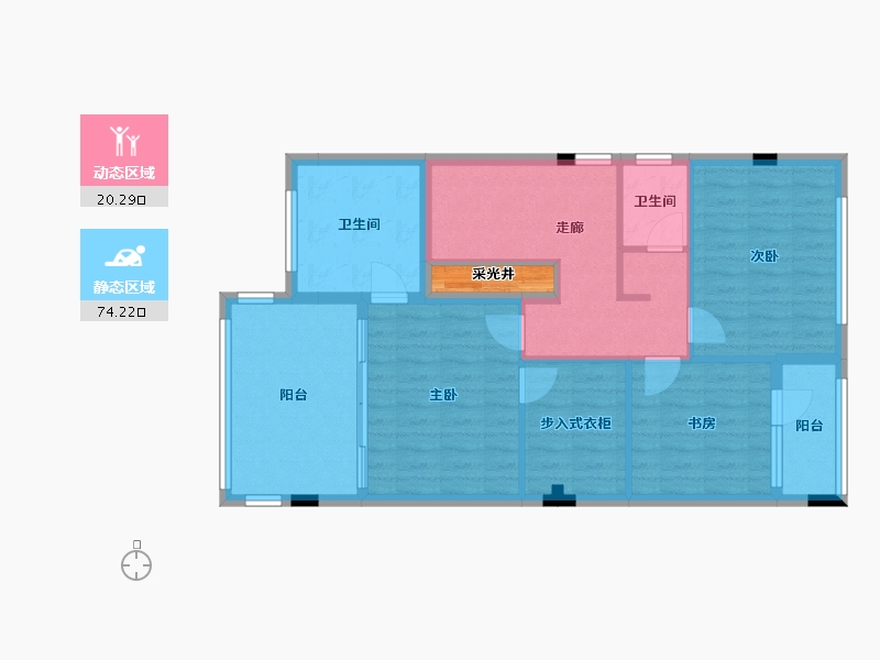 重庆-重庆市-水天花园-235.47-户型库-动静分区