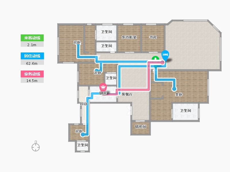 上海-上海市-华润·外滩九里-320.00-户型库-动静线