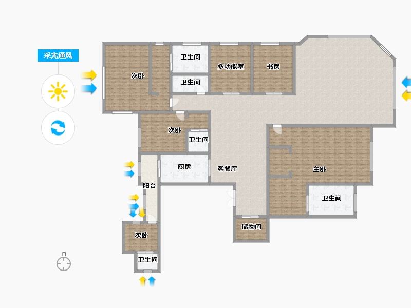 上海-上海市-华润·外滩九里-320.00-户型库-采光通风