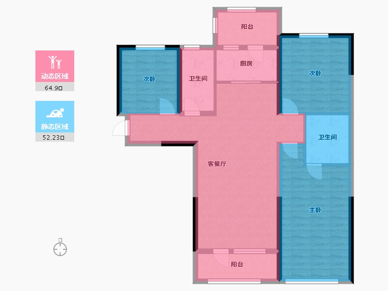 河北省-保定市-德信小区-114.45-户型库-动静分区