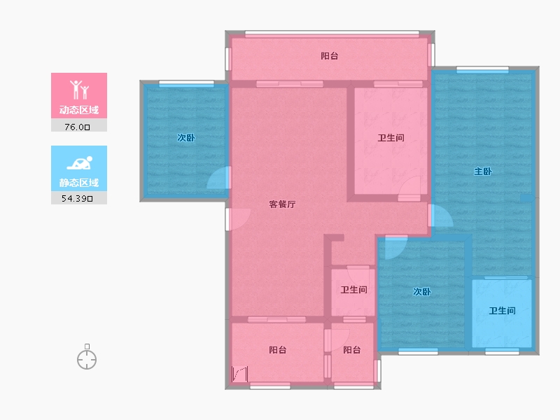 贵州省-安顺市-中核顺安府-127.48-户型库-动静分区