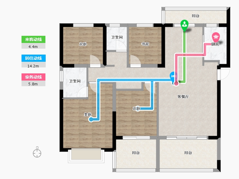 河南省-濮阳市-荣域吉祥里-112.00-户型库-动静线