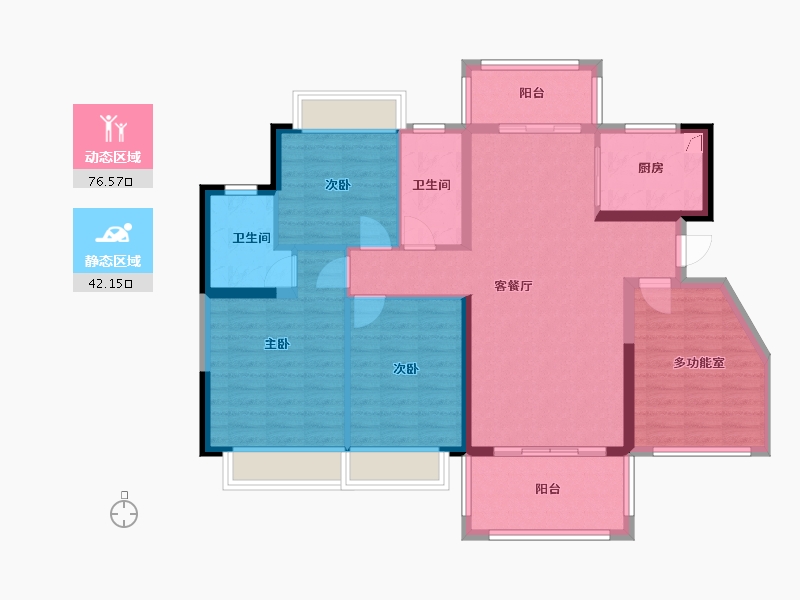 广西壮族自治区-玉林市-幸福里新城-152.50-户型库-动静分区