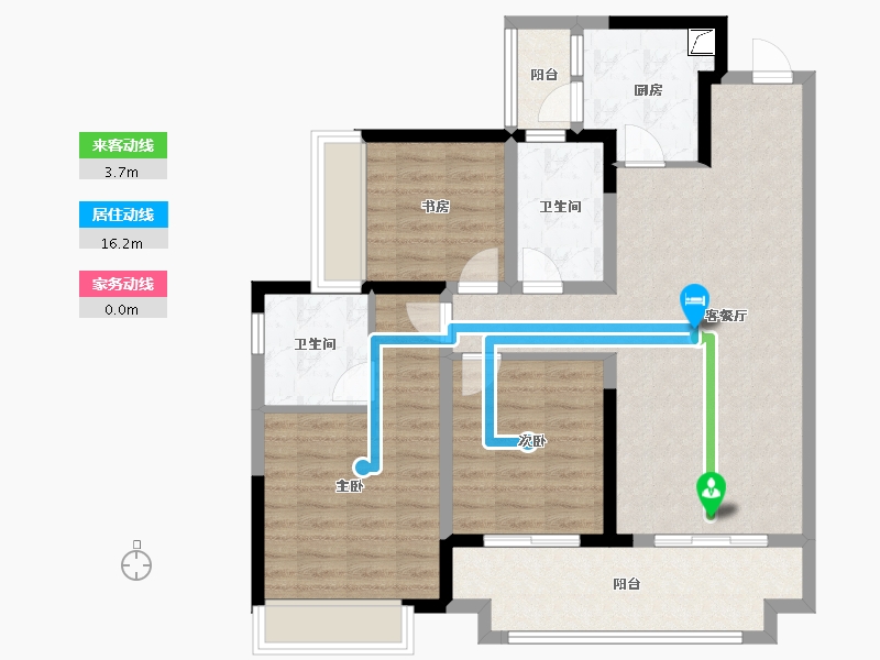 贵州省-贵阳市-吾悦华府-96.00-户型库-动静线