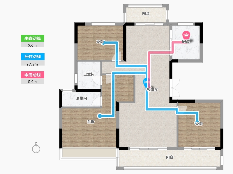 河南省-周口市-建业世和府二期-120.00-户型库-动静线