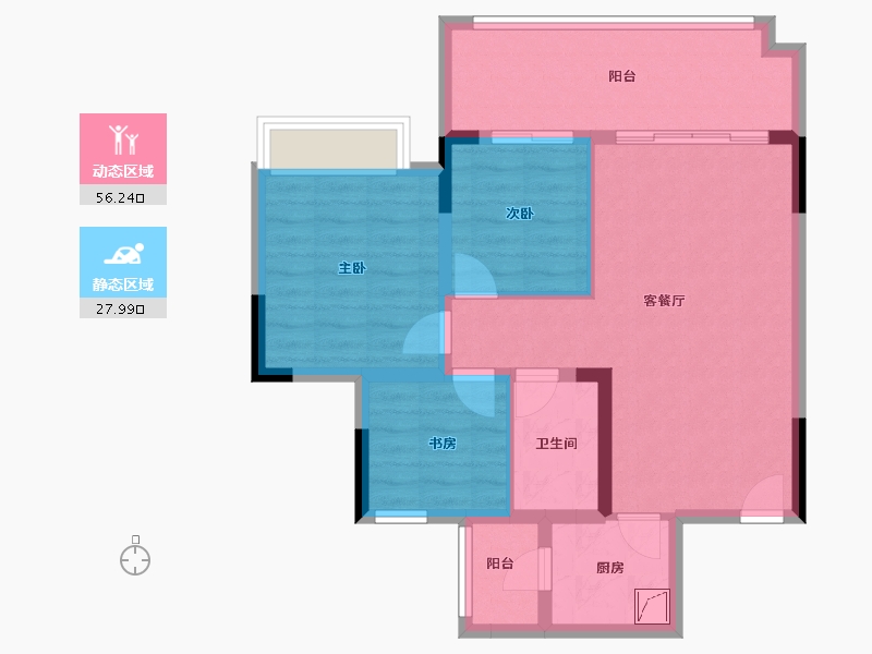 重庆-重庆市-御江山-110.00-户型库-动静分区