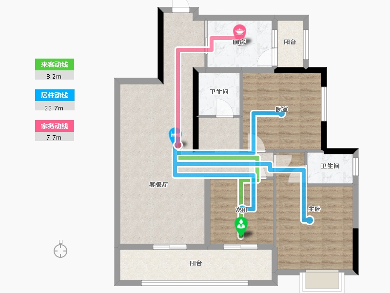 贵州省-安顺市-百里城-115.00-户型库-动静线