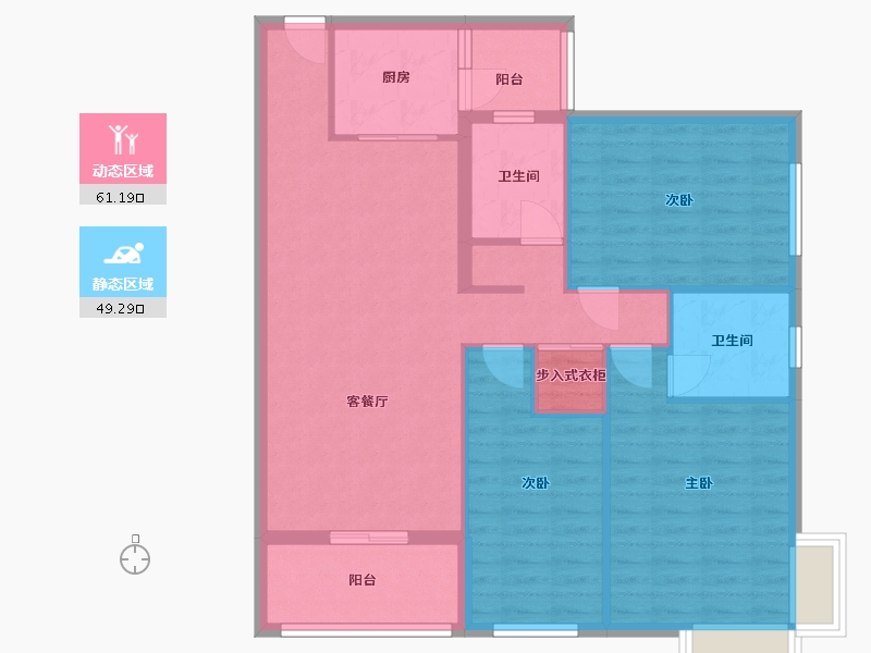 广西壮族自治区-南宁市-民族苑-121.00-户型库-动静分区