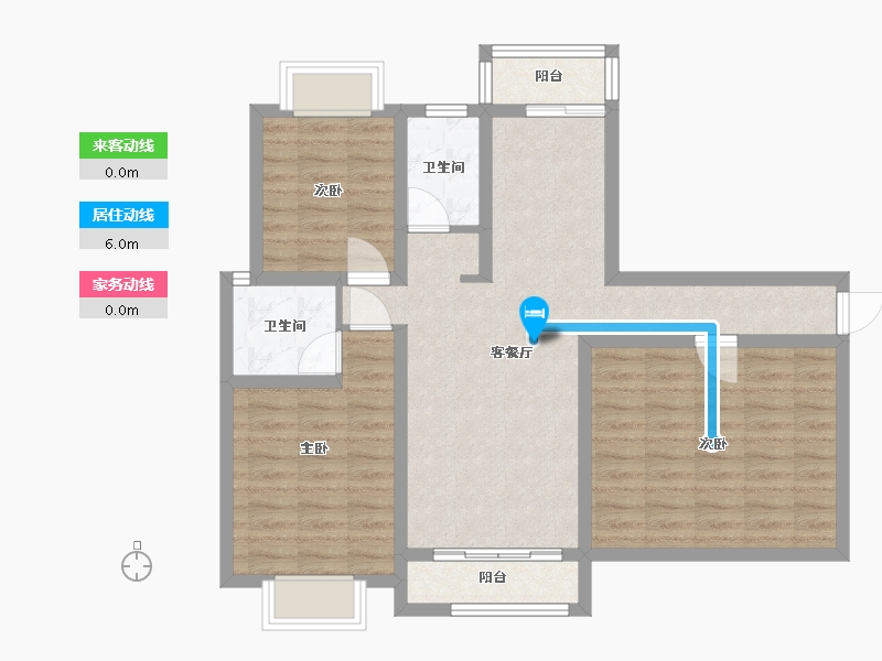 河南省-信阳市-尚城名都-85.00-户型库-动静线