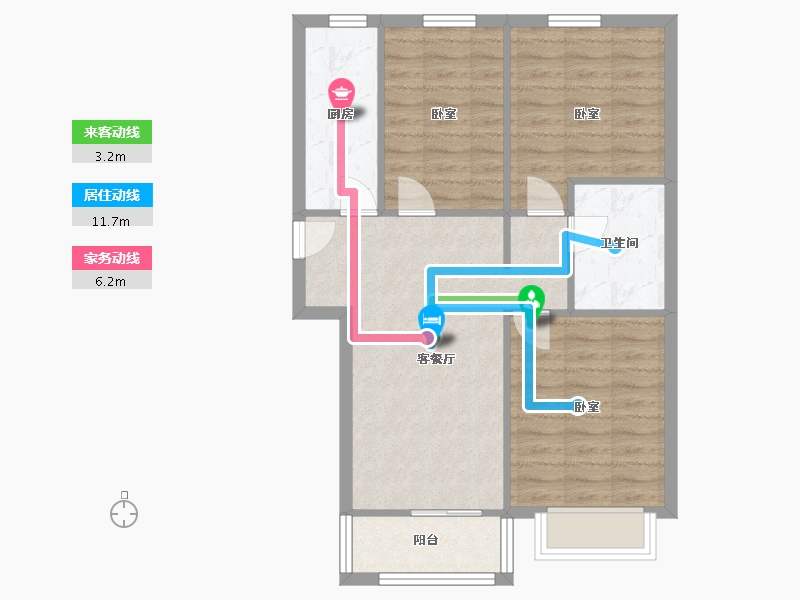 河北省-廊坊市-龙河盛都-70.00-户型库-动静线