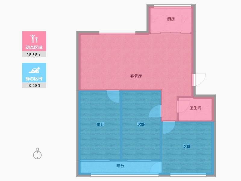 山东省-济南市-鑫泉花园-西区-80.00-户型库-动静分区