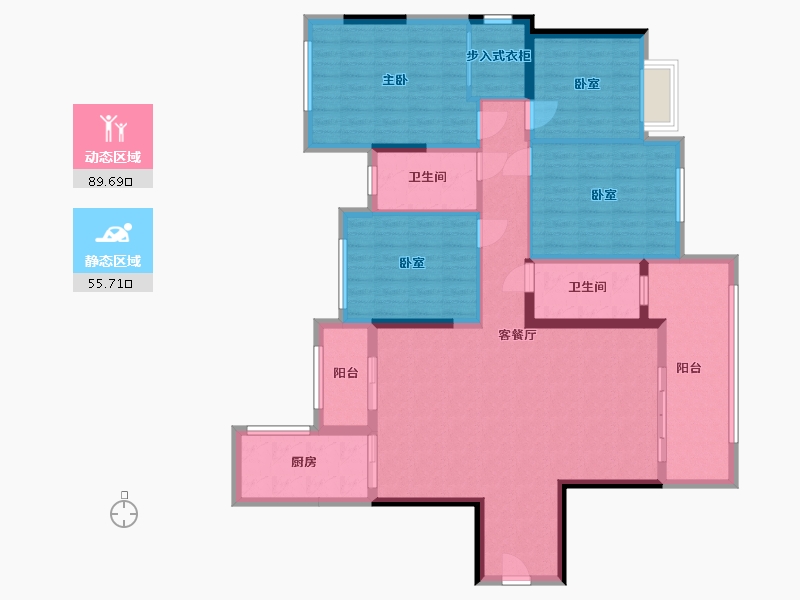 广西壮族自治区-百色市-中讯世纪城-120.00-户型库-动静分区