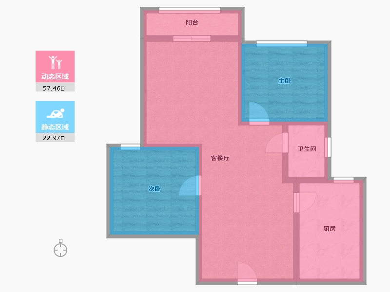 安徽省-六安市-嘉利学府-一期-71.19-户型库-动静分区