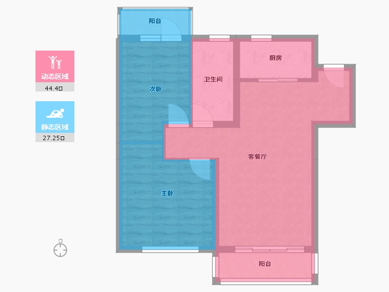 河北省-石家庄市-凤凰城-75.00-户型库-动静分区