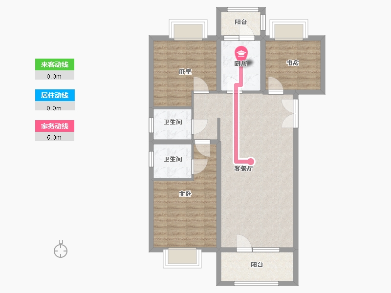 湖北省-武汉市-中建福地星城2期-92.00-户型库-动静线