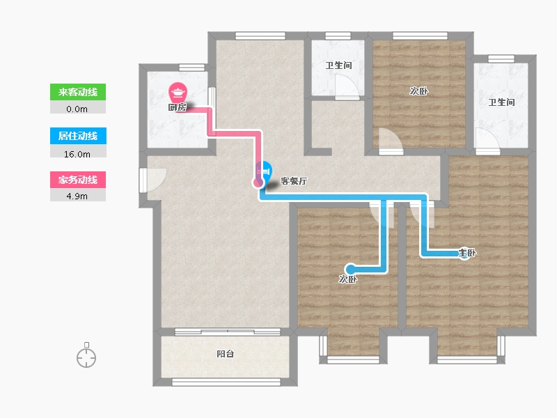 河南省-郑州市-西连河安置区-110.00-户型库-动静线