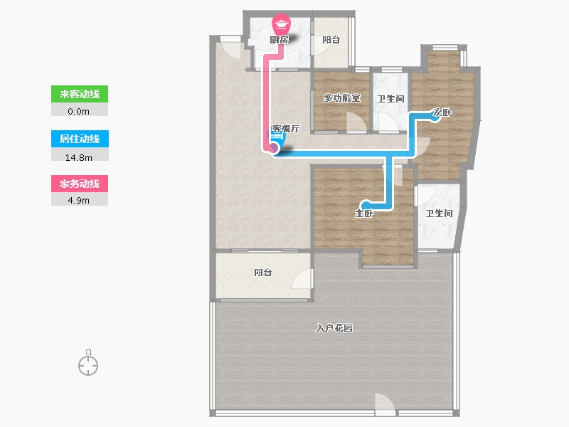 广东省-珠海市-旭日湾花园-75.00-户型库-动静线