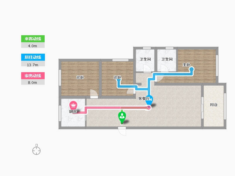 江西省-上饶市-城北世纪城-107.00-户型库-动静线