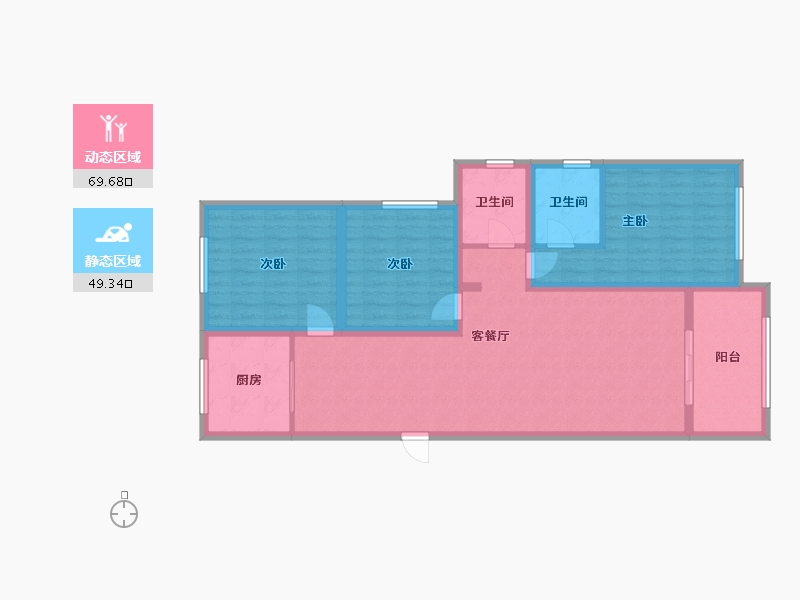 江西省-上饶市-城北世纪城-107.00-户型库-动静分区