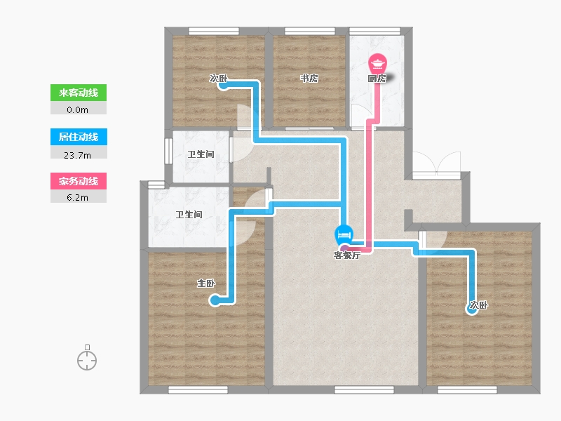 陕西省-西安市-西安保利天悦-101.00-户型库-动静线