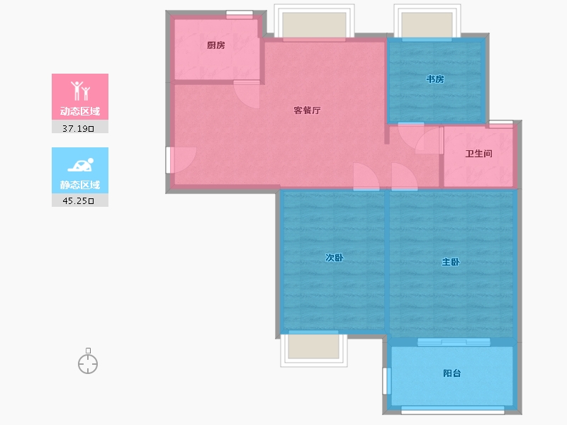 福建省-福州市-联建新苑三区-75.00-户型库-动静分区