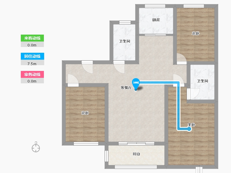 河北省-邯郸市-华康小区-110.00-户型库-动静线