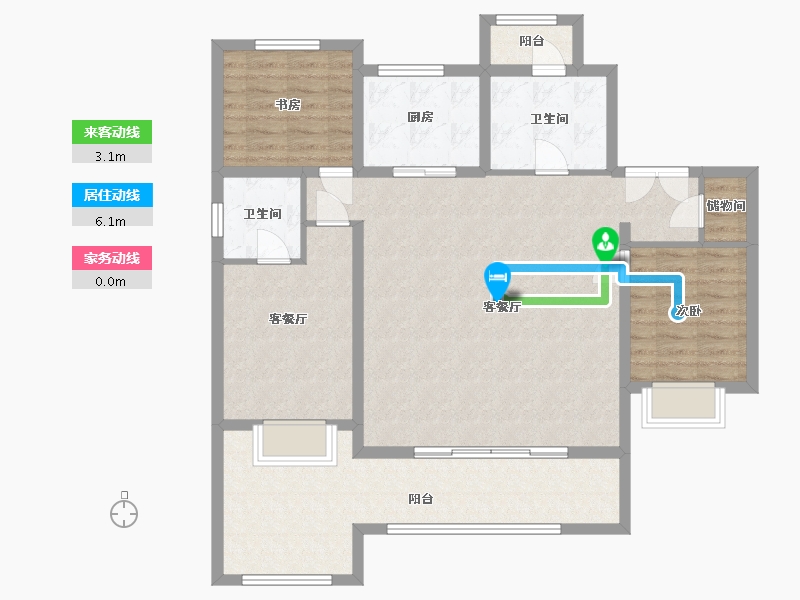 贵州省-贵阳市-中铁阅花溪-100.00-户型库-动静线