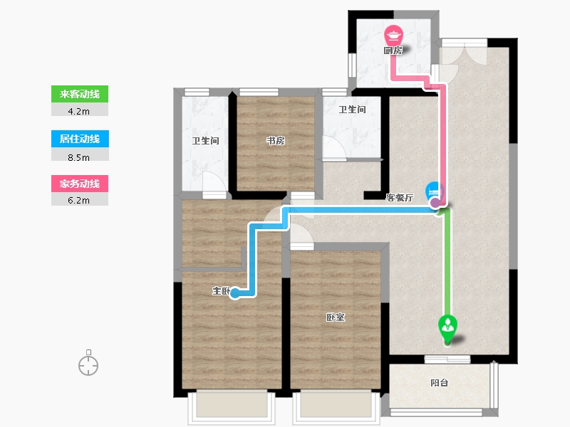 河北省-邢台市-天一府-90.00-户型库-动静线