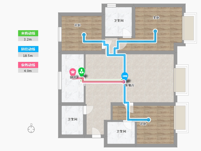 天津-天津市-西派国印-75.00-户型库-动静线