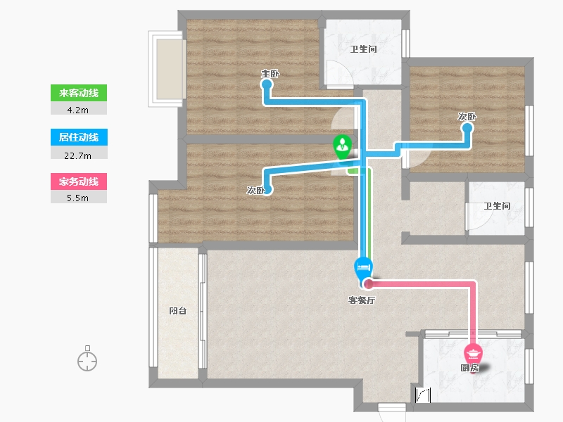 河南省-洛阳市-福泉林溪东院-107.00-户型库-动静线