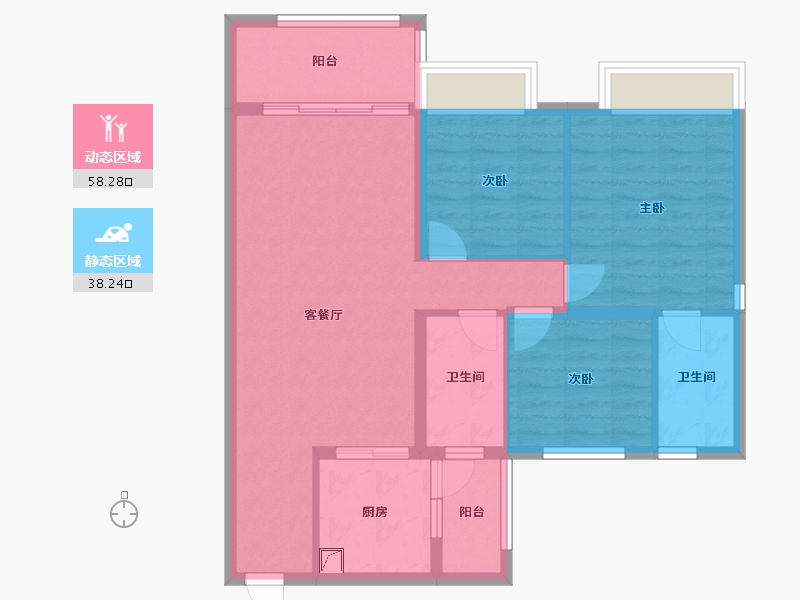 河南省-周口市-碧桂园-120.00-户型库-动静分区