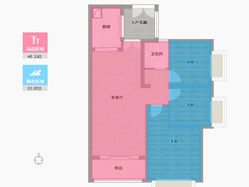 贵州省-黔东南苗族侗族自治州-惠邦学府世家-77.14-户型库-动静分区