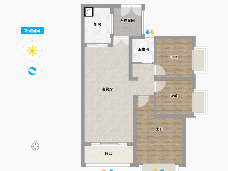 贵州省-黔东南苗族侗族自治州-惠邦学府世家-77.14-户型库-采光通风