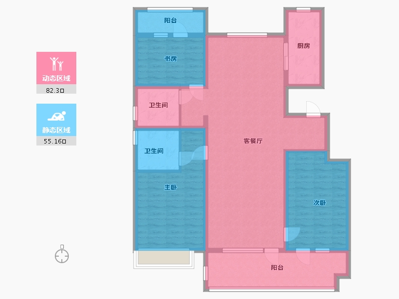 山东省-济宁市-公用瑞马悦府东郡-123.00-户型库-动静分区