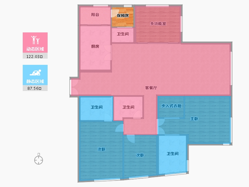 北京-北京市-新城国际23-200.00-户型库-动静分区