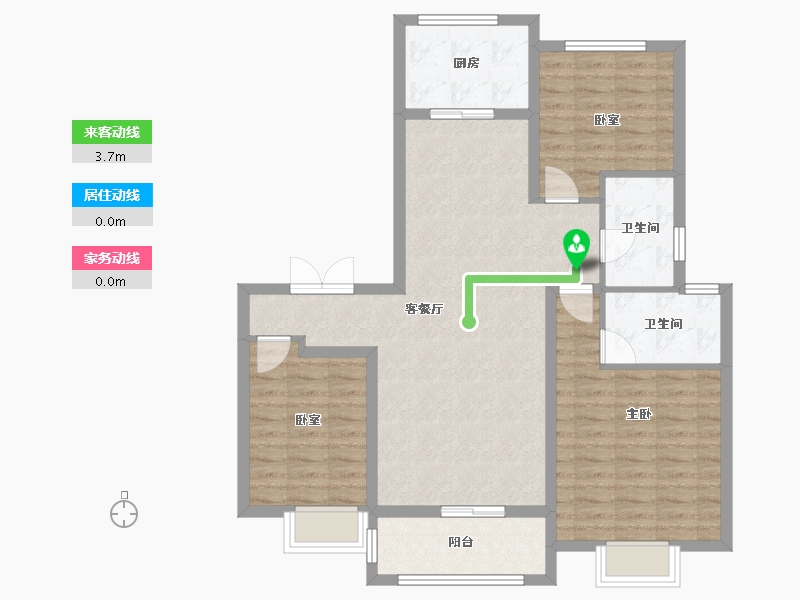 河南省-安阳市-建业城-103.97-户型库-动静线