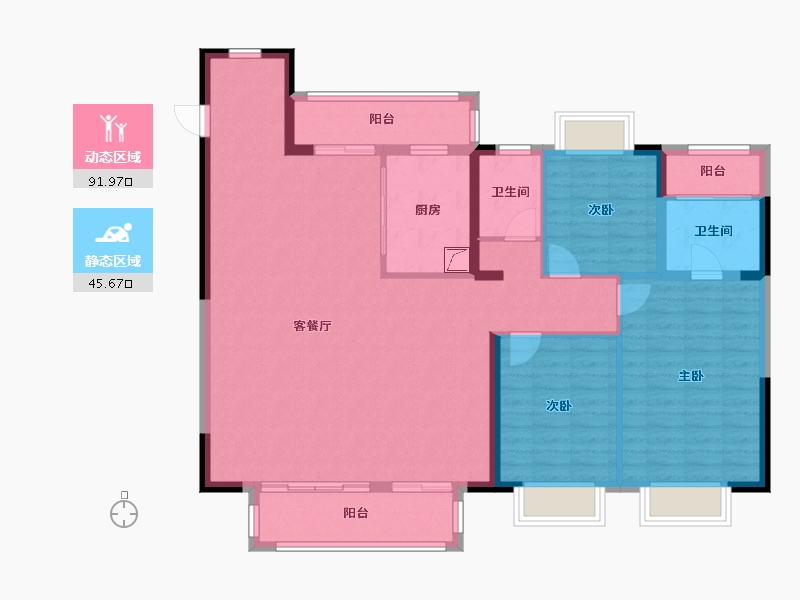 福建省-莆田市-建发磐龙府3期-137.00-户型库-动静分区