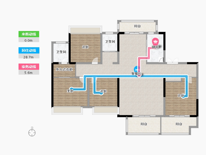 河南省-平顶山市-公园道壹号-129.00-户型库-动静线