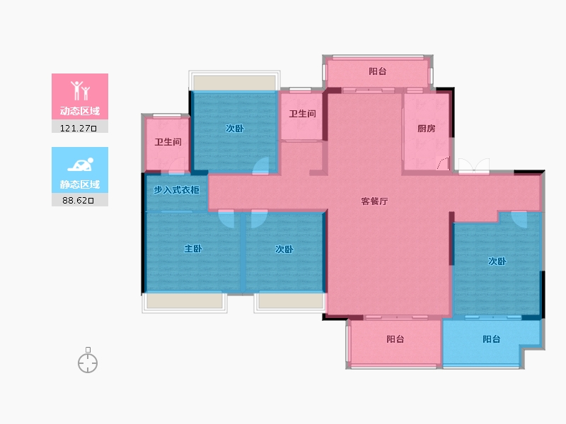 河南省-平顶山市-公园道壹号-129.00-户型库-动静分区