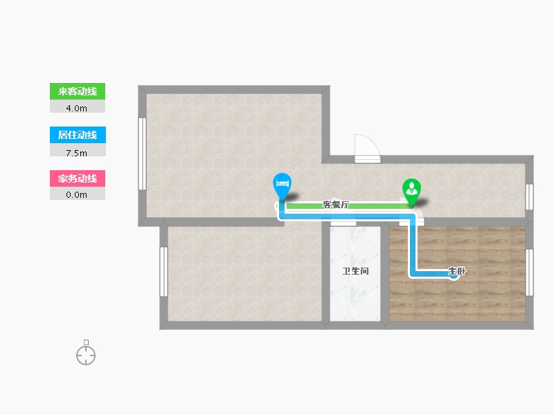 黑龙江省-哈尔滨市-壹品苏苏-70.00-户型库-动静线