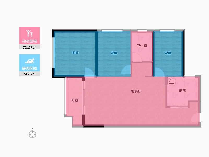 广东省-深圳市-东方紫临大厦-78.00-户型库-动静分区