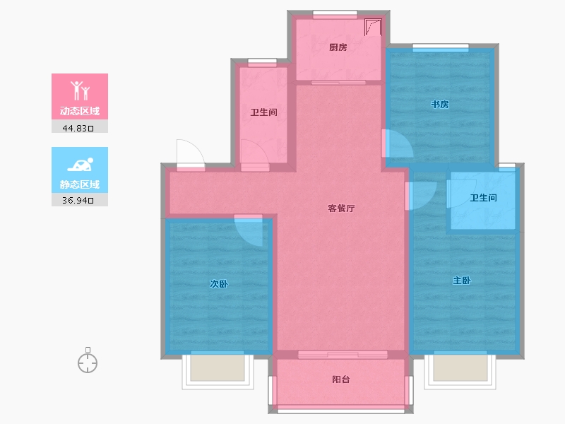 河北省-衡水市-名门檀香小镇-85.00-户型库-动静分区